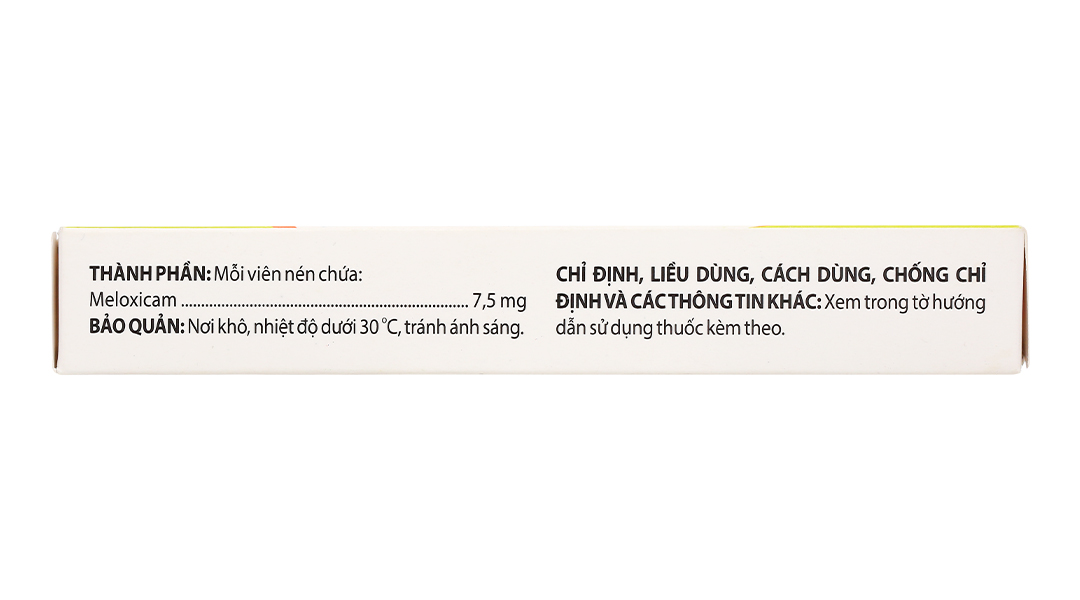Meloxicam Domesco 7.5mg giảm triệu chứng của viêm xương khớp
