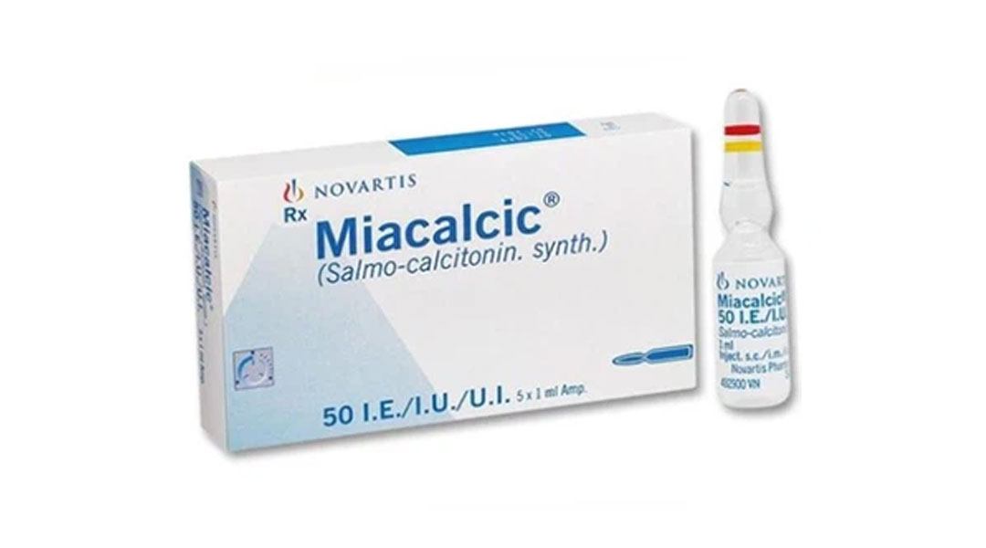 Thuốc tiêm Miacalcic 50IU/ml trị tăng canxi máu ác tính