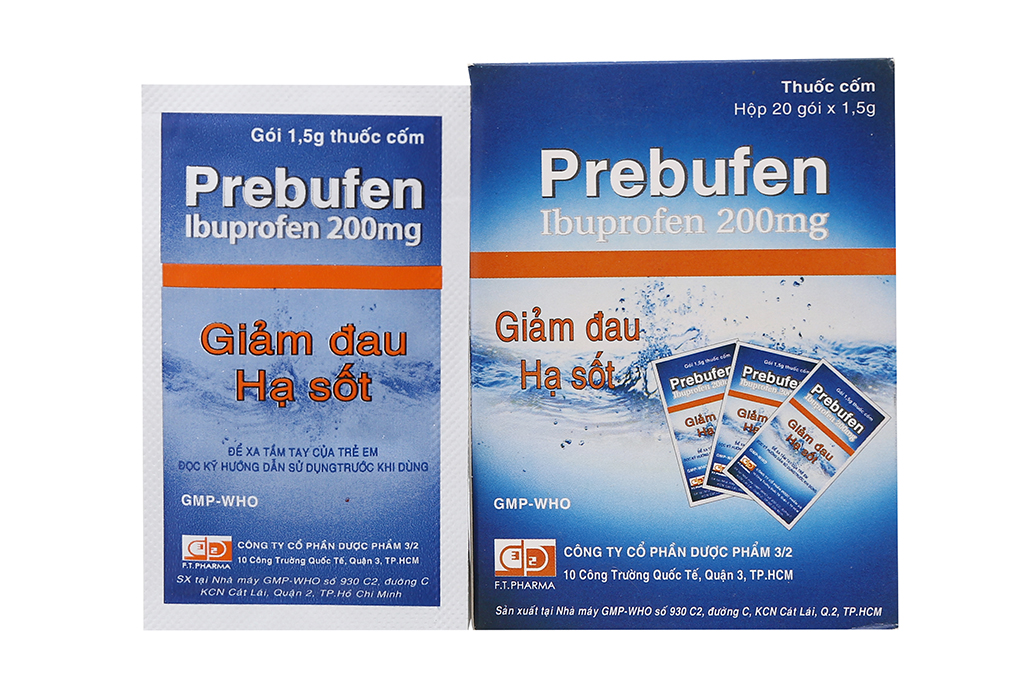 Thông Tin Về Thuốc Hạ Sốt Ibuprofen Dạng Gói