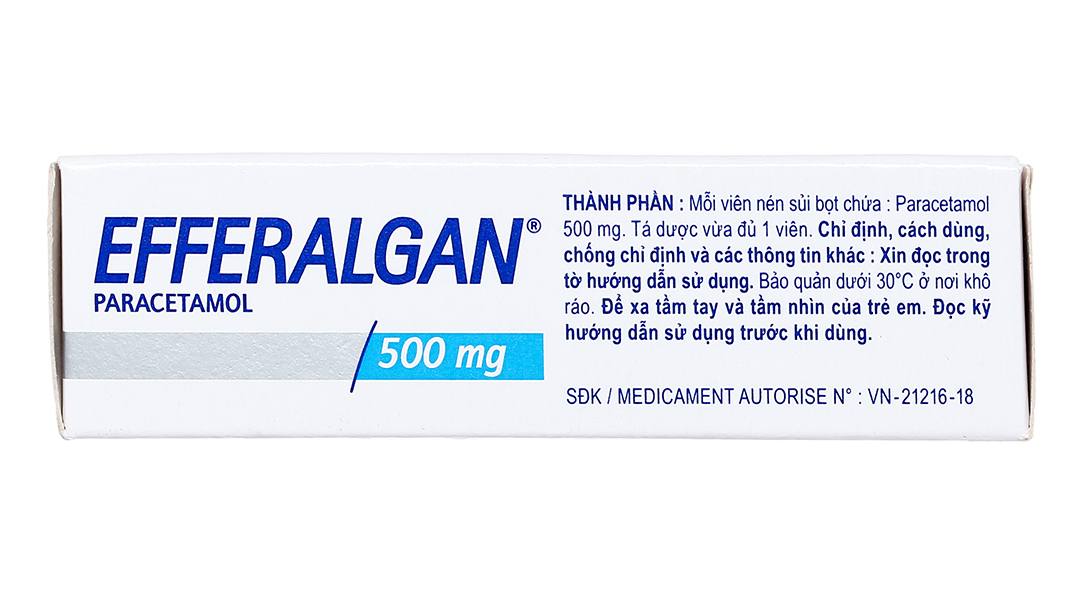 Tác dụng của thuốc Efferalgan 500 mg