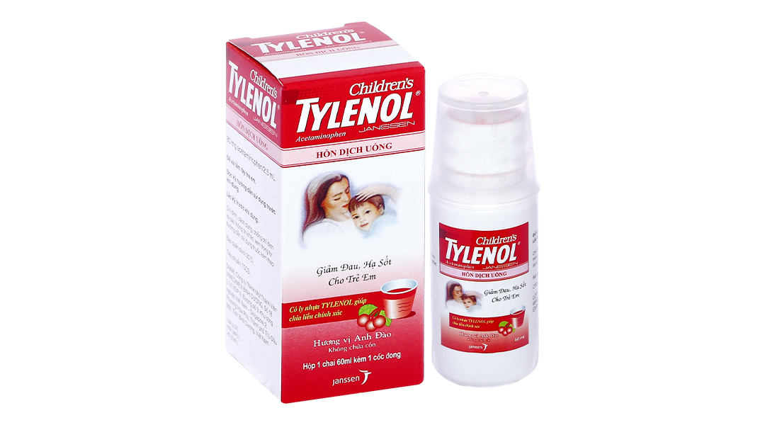 Hỗn dịch uống Children's Tylenol 80mg/2.5ml giảm đau, hạ sốt