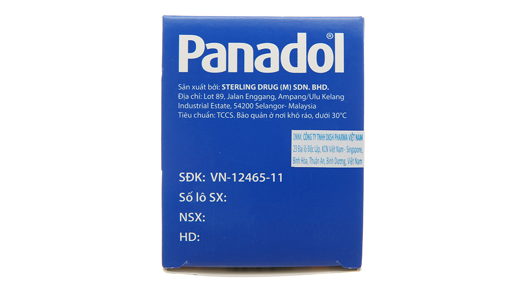 Panadol 500mg giảm đau, hạ sốt