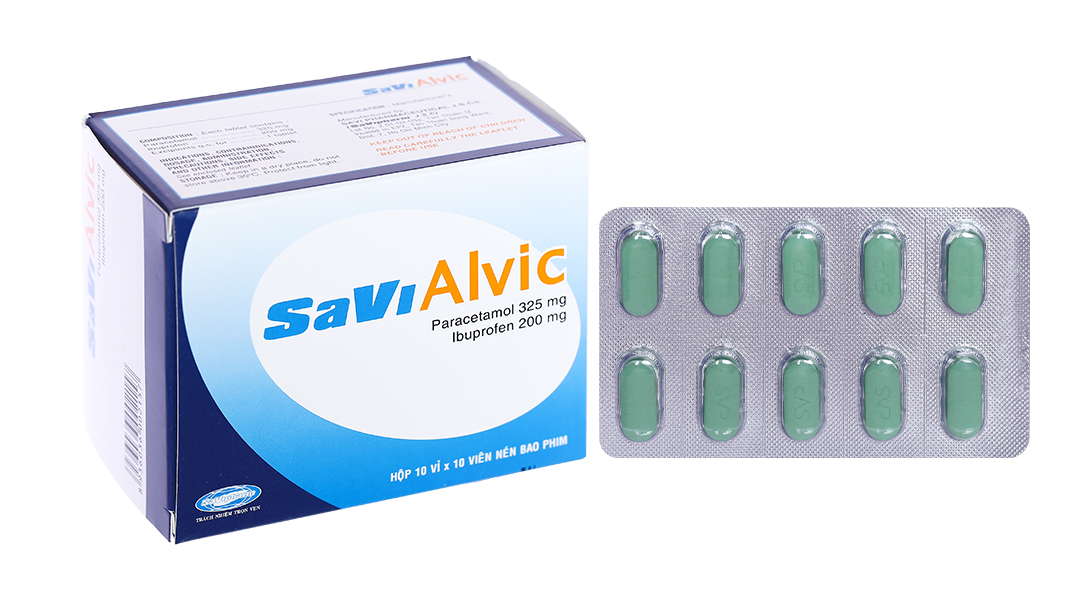 SaVi Alvic giảm đau, hạ sốt, kháng viêm