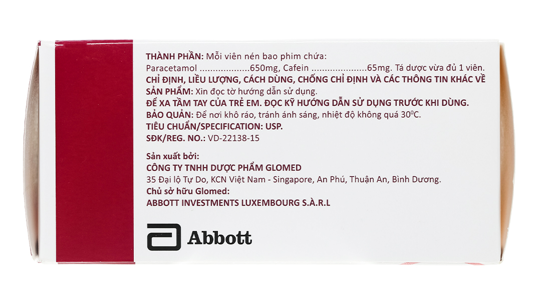 Glotadol Power giảm các cơn đau nặng, hạ sốt
