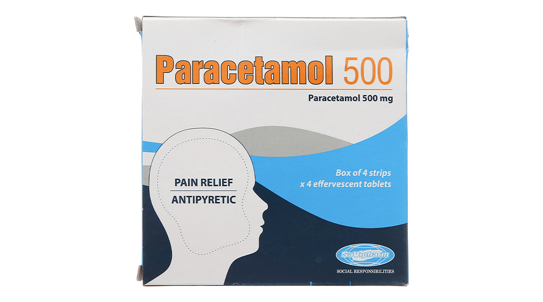 Viên sủi Paracetamol 500 SaVipharm 500mg giảm đau, hạ sốt