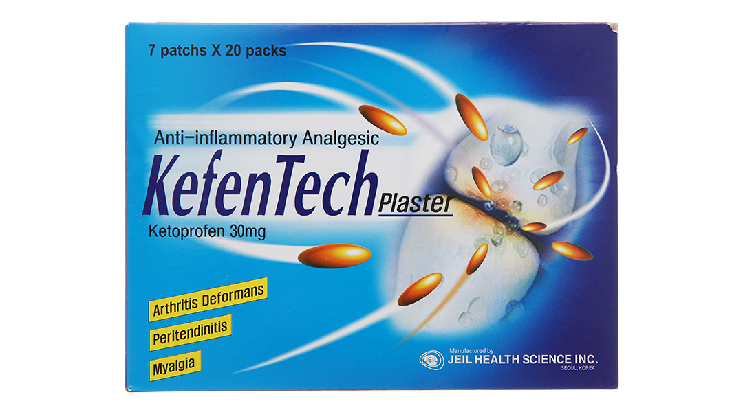Cao dán KefenTech Plaster 30mg giảm đau, viêm khớp dạng thấp