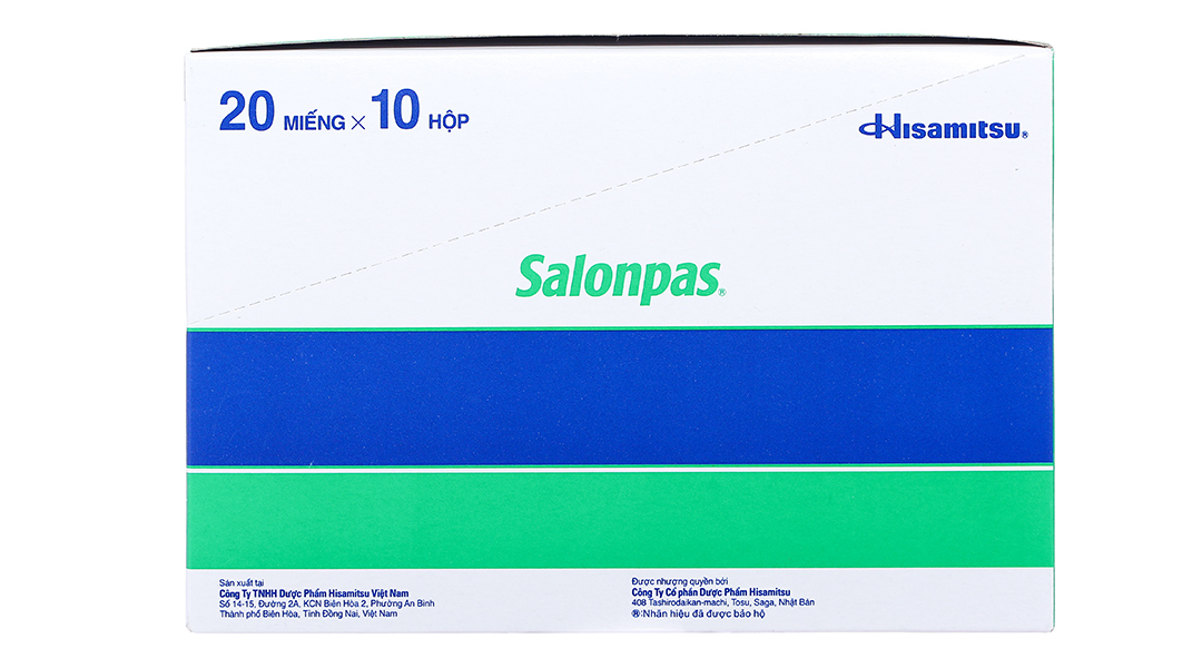 Cao dán Salonpas giảm đau, kháng viêm cơ xương