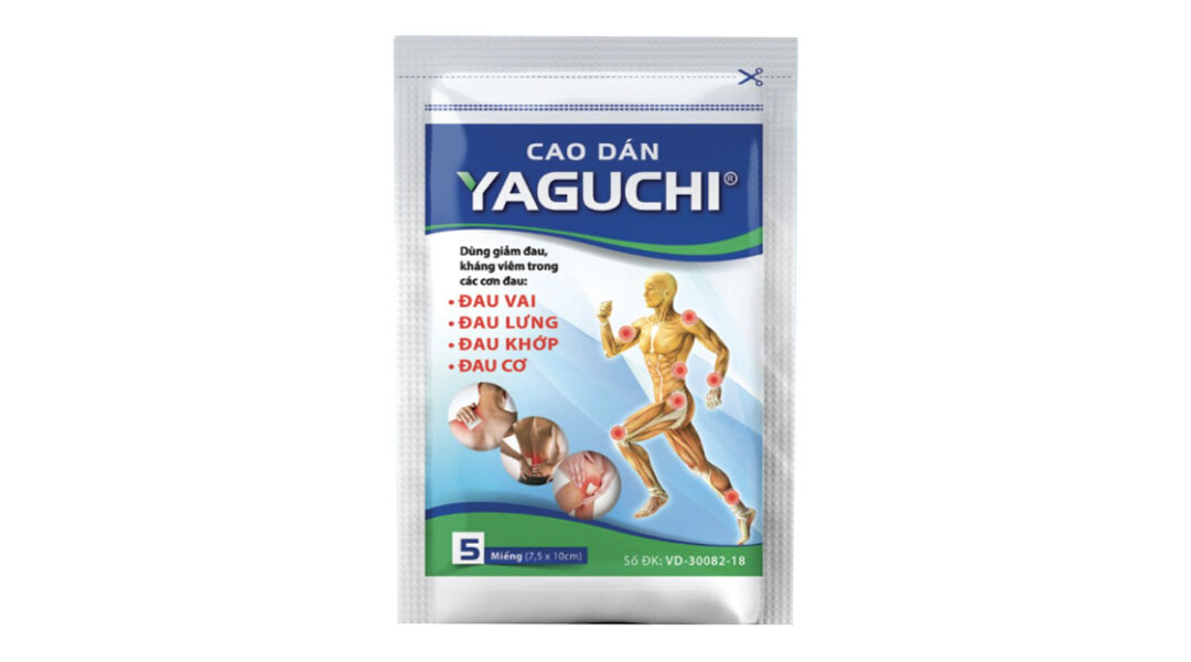 Cao dán Yaguchi giảm đau, kháng viêm cơ xương