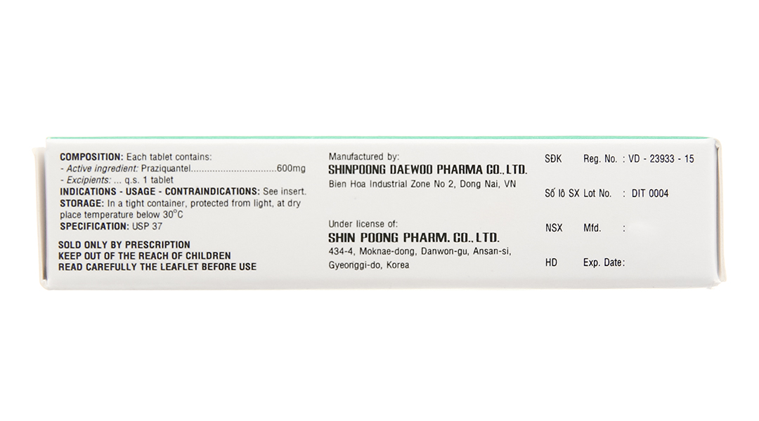 Distocide 600mg trị giun sán