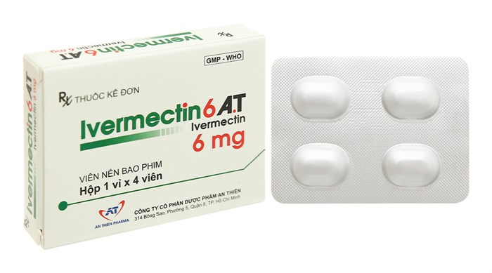 Thuốc Ivermectin6 A.T 6mg hộp 4 viên