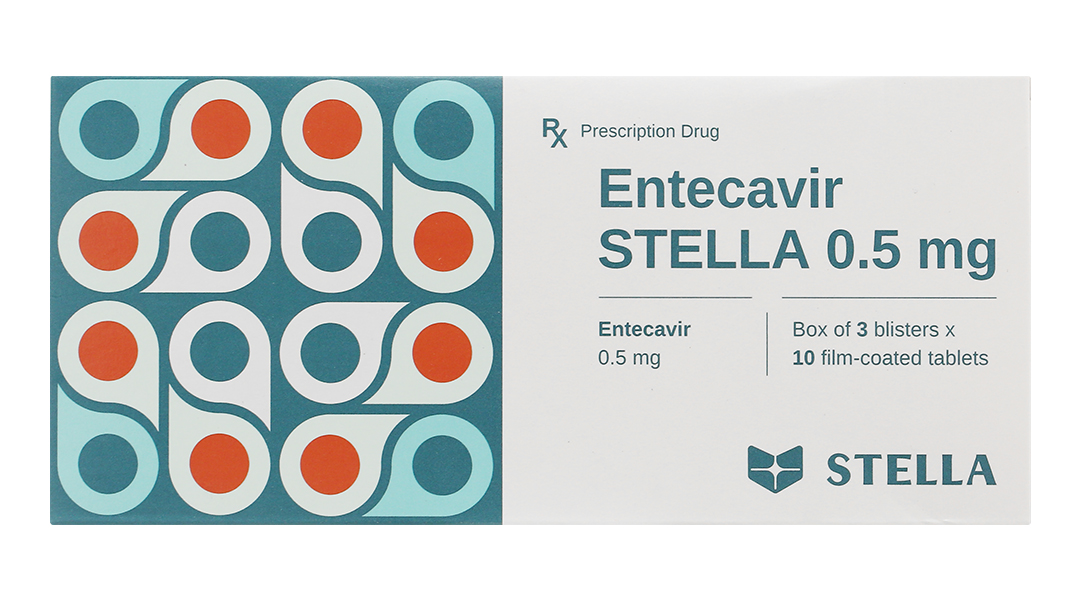 Entecavir Stella 0.5mg kháng virus, trị viêm gan B