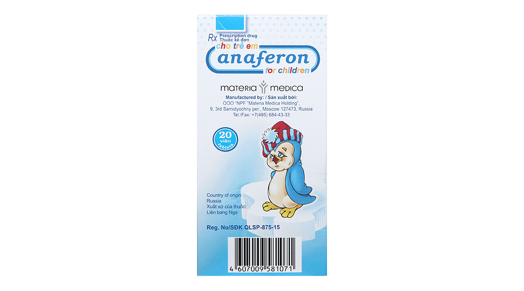 Anaferon for children dự phòng và trị nhiễm virus