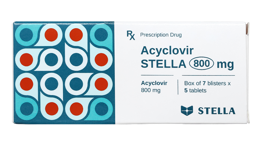 Acyclovir Stella 800mg thuốc trị virus