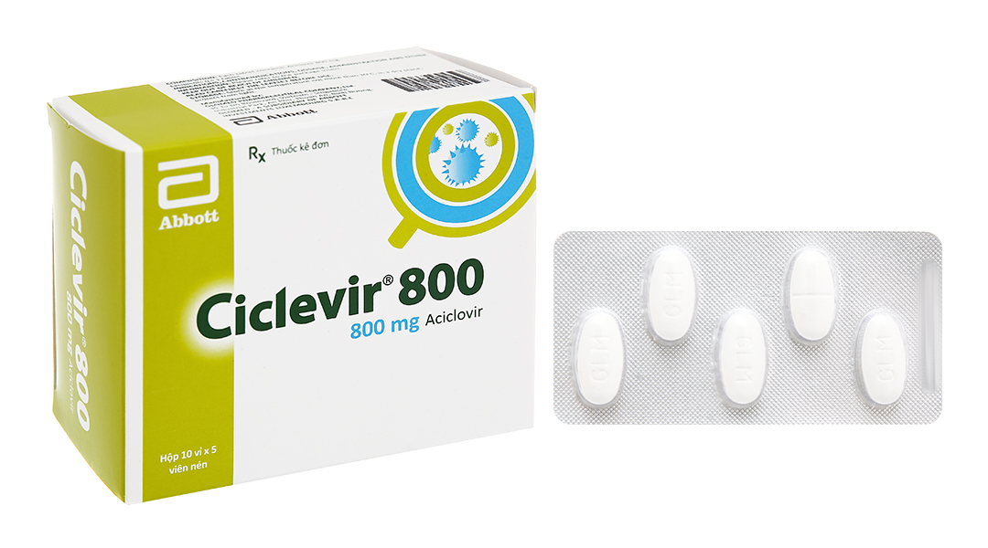 Ciclevir 800 thuốc trị và phòng virus Herpes simplex