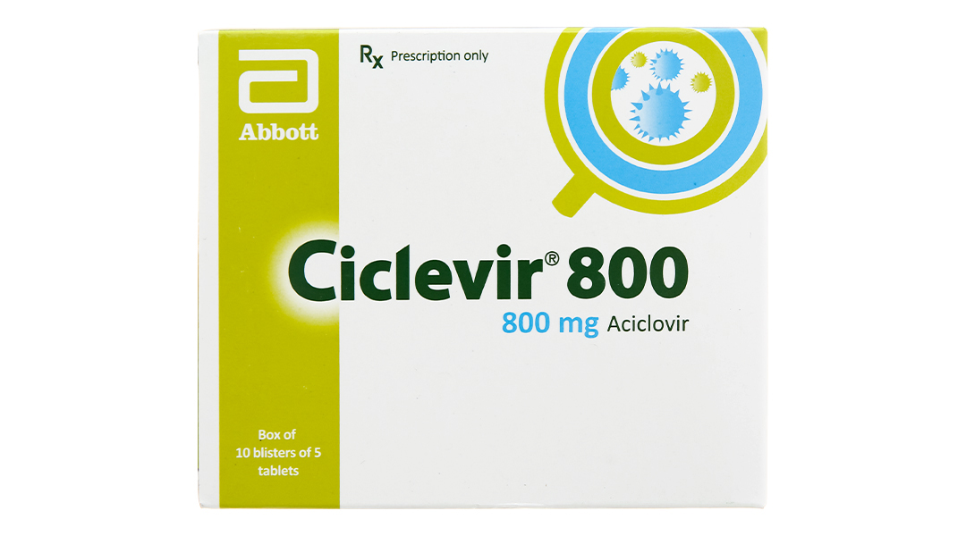 Ciclevir 800 thuốc trị và phòng virus Herpes simplex