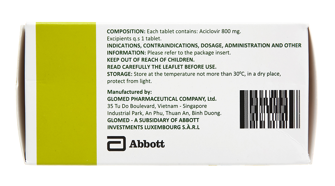 Ciclevir 800 thuốc trị và phòng virus Herpes simplex