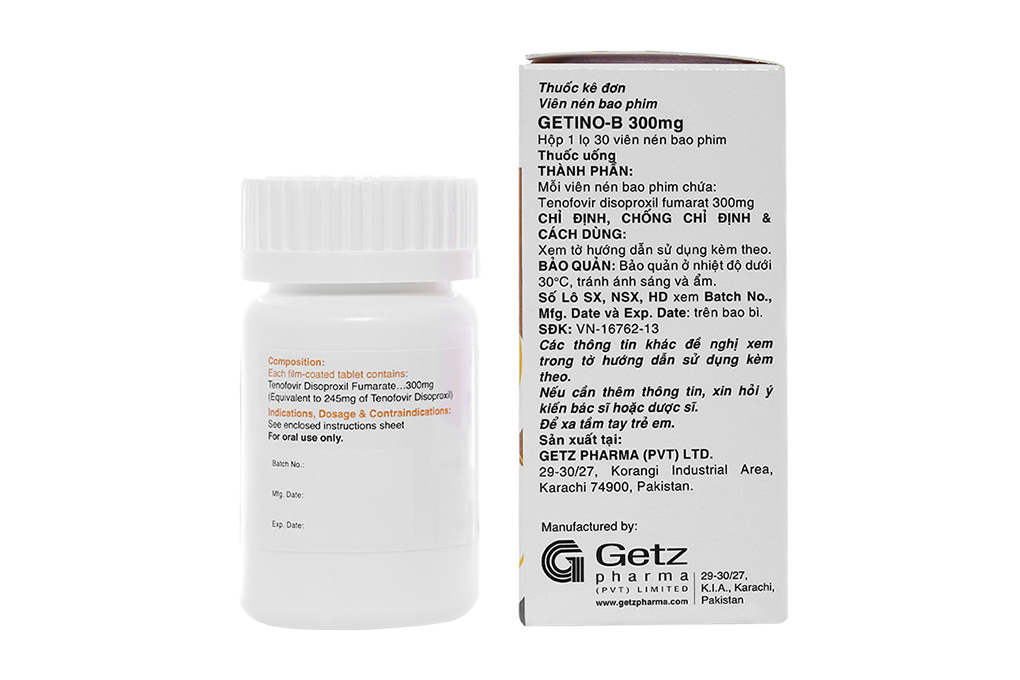 Getino-B 300mg thuốc kháng virus, trị viêm gan B