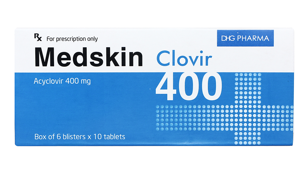 Medskin Clovir 400 phòng và trị nhiễm Herpes simplex