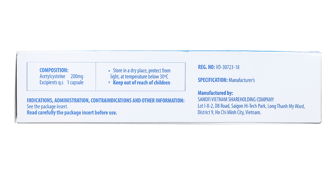 Acemuc 200mg tiêu nhầy trong bệnh lý hô hấp