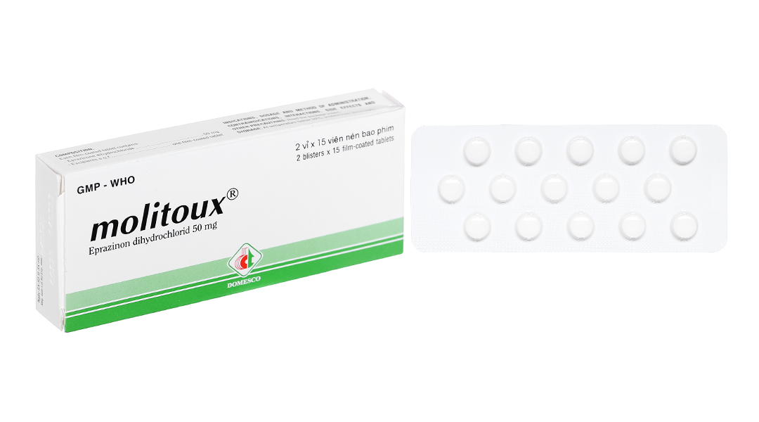 Molitoux 50mg loãng đàm trong bệnh lý hô hấp