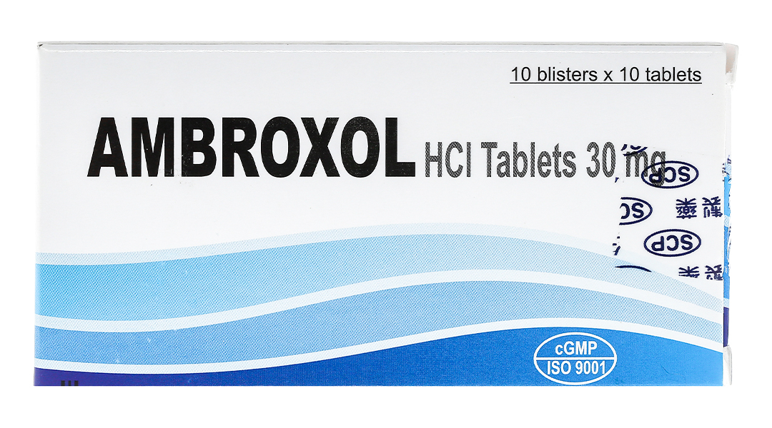 Ambroxol HCl Tablets 30mg long đờm, tiêu nhầy, trị bệnh đường hô hấp