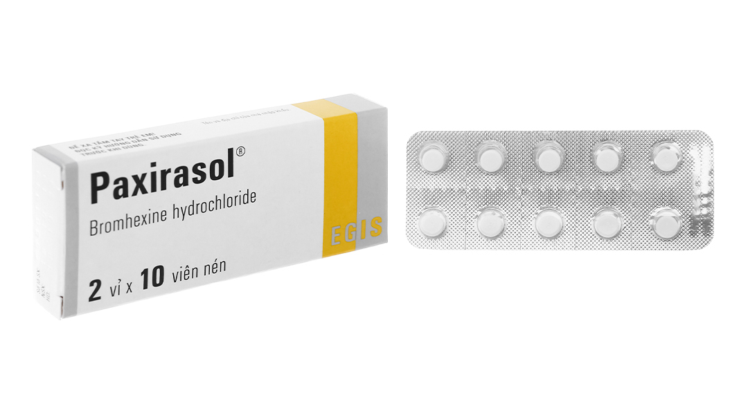 Paxirasol 8mg trị bệnh đường hô hấp, tan đàm trong viêm mũi họng