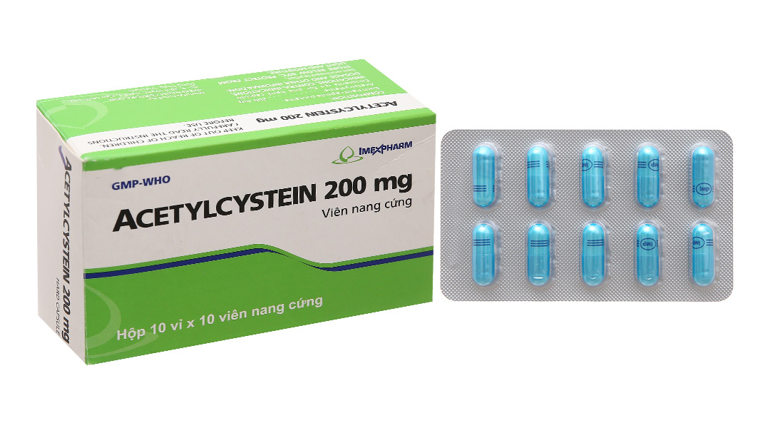 Thuốc ho Acetylcystein 200mg: Công dụng, cách dùng và lưu ý