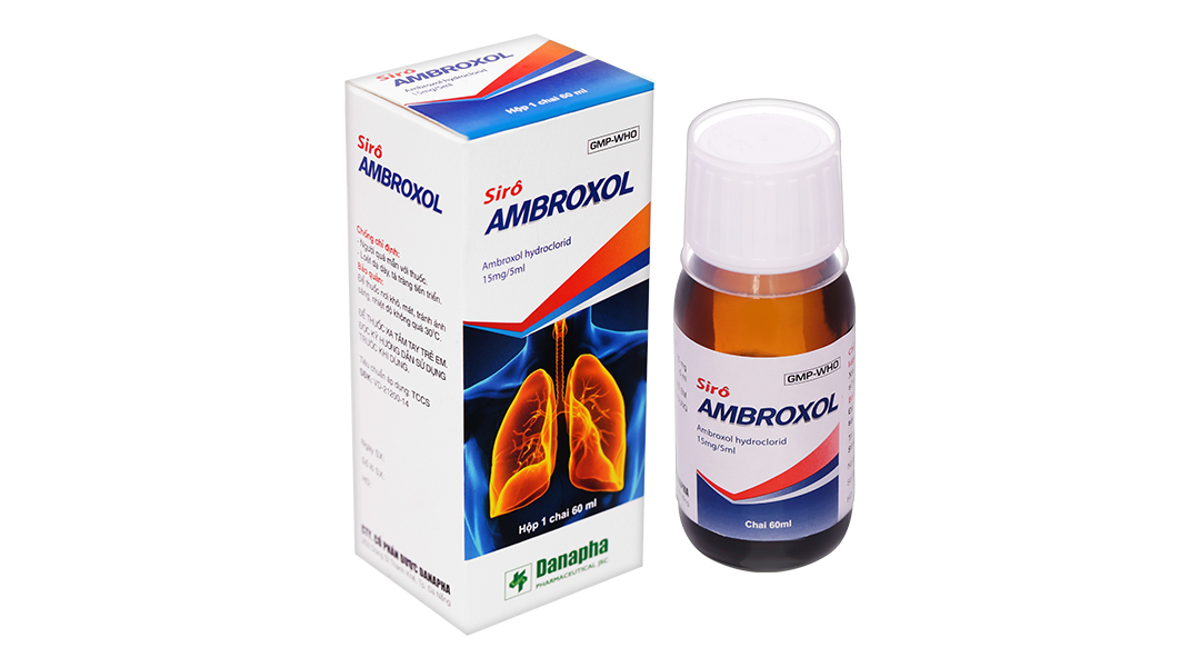 Sirô Ambroxol 15mg/5ml hỗ trợ trị các rối loạn bài tiết ở phế quản