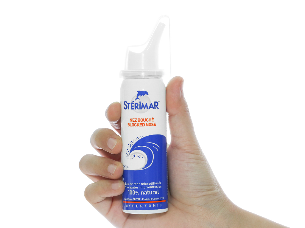 Dung dịch xịt mũi Sterimar Blocked Nose hỗ trợ giảm viêm mũi