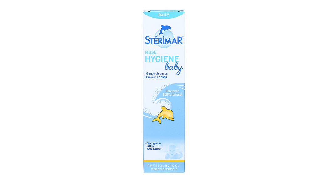 Dung dịch xịt mũi Sterimar Nose Hygiene Baby giảm nghẹt mũi cho bé