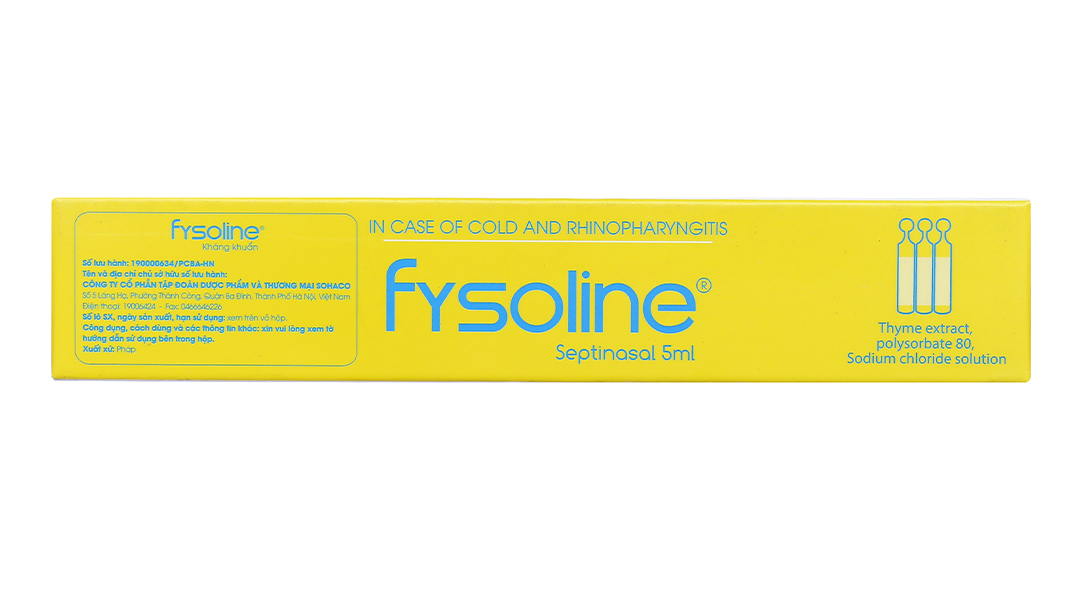 Nước muối sinh lý Fysoline Septinasal vệ sinh mũi