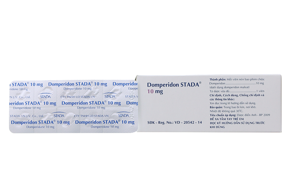 Domperidon Stada 10mg trị triệu chứng nôn và buồn nôn