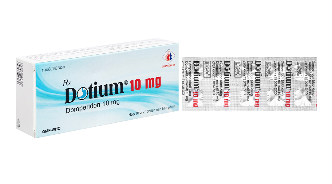Dotium 10mg trị triệu chứng nôn và buồn nôn