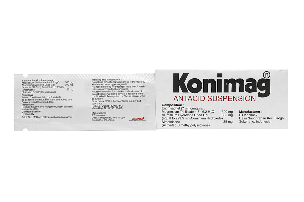 Hỗn dịch uống Konimag giảm buồn nôn, khó tiêu do dư acid