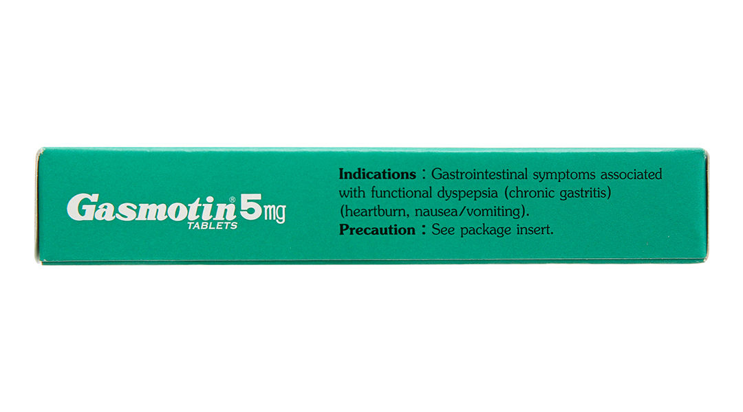 Gasmotin 5mg trị triệu chứng dạ dày - ruột