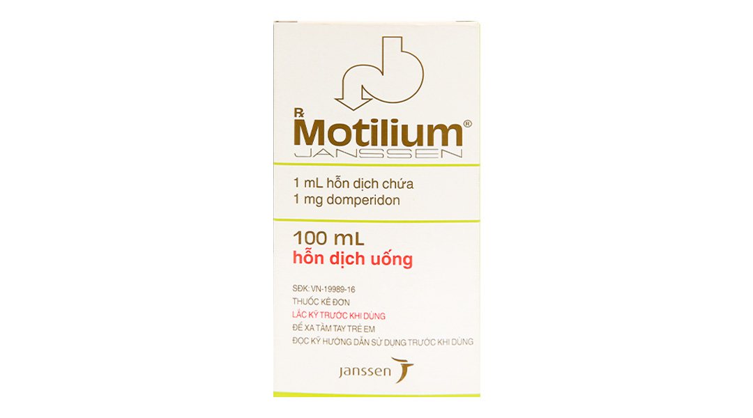 Hỗn dịch Motilium 1mg/ml trị triệu chứng nôn và buồn nôn
