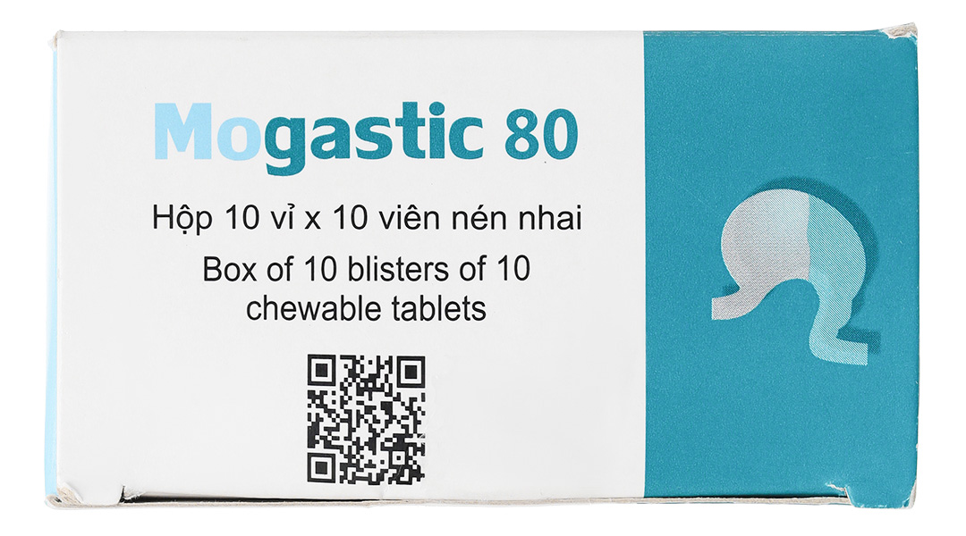 Viên nhai Mogastic 80 trị đầy hơi, khó tiêu