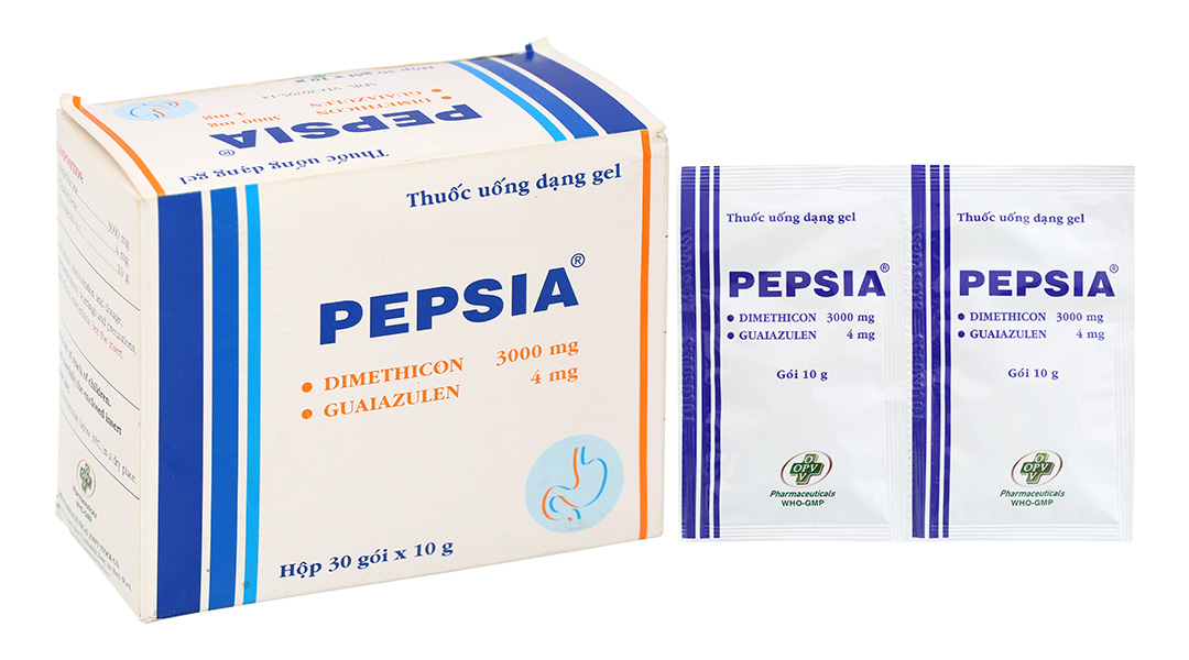 Gel uống Pepsia trị chứng đầy hơi, ợ nóng