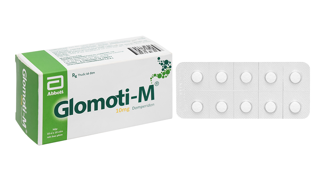 Glomoti-M 10mg trị triệu chứng nôn và buồn nôn