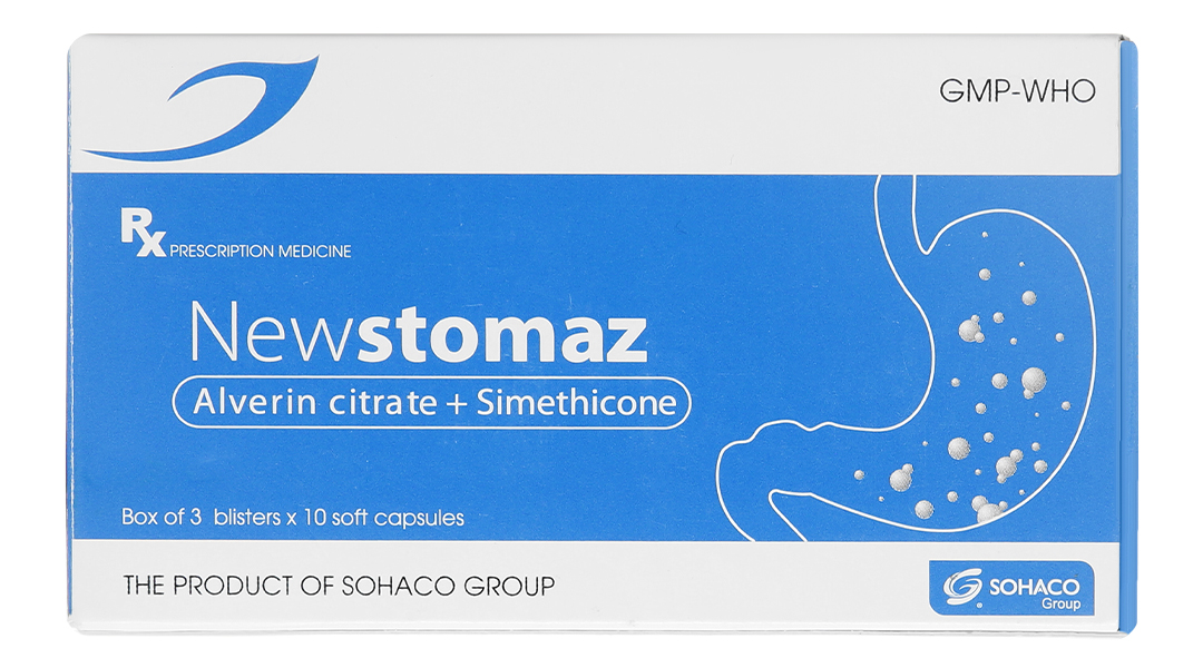 Newstomaz trị đầy hơi, khó tiêu, rối loạn nhu động dạ dày, ruột