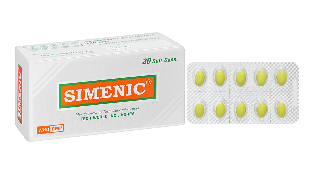 Simenic trị triệu chứng đau do rối loạn chức năng đường tiêu hóa, đường mật