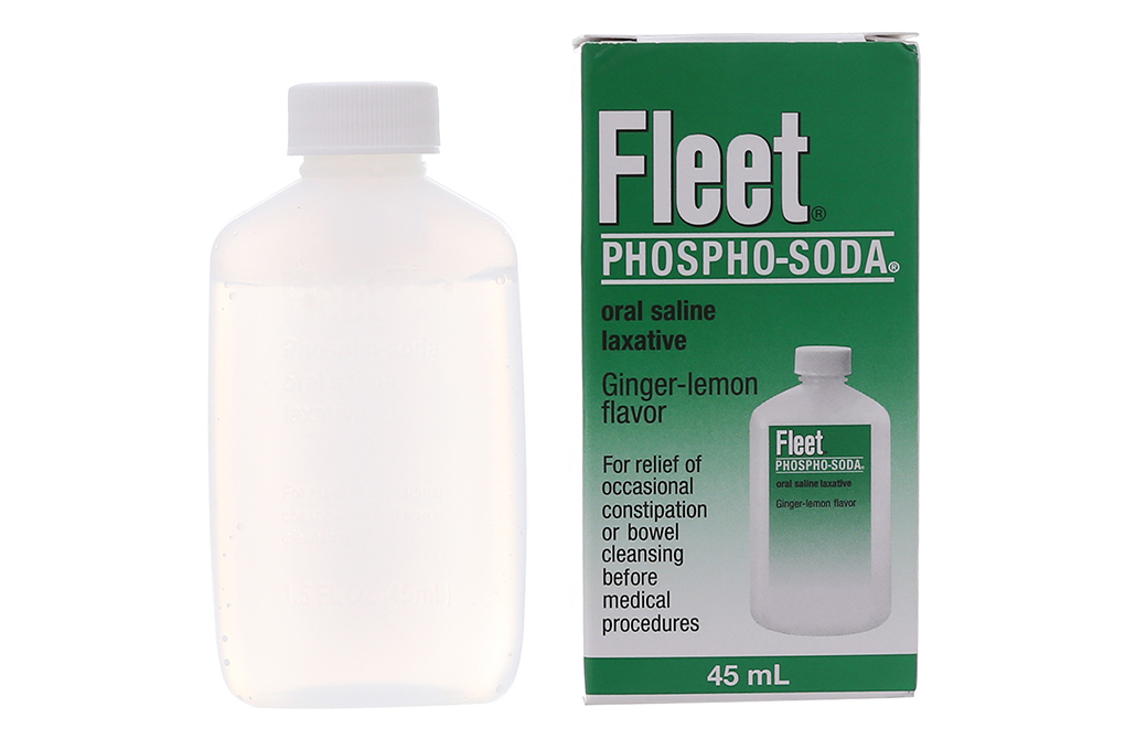 Muối nhuận tràng đường uống Fleet Phospho-Soda trị táo bón