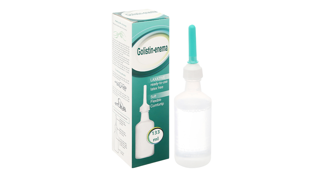 Dung dịch thụt trực tràng Golistin-enema trị táo bón