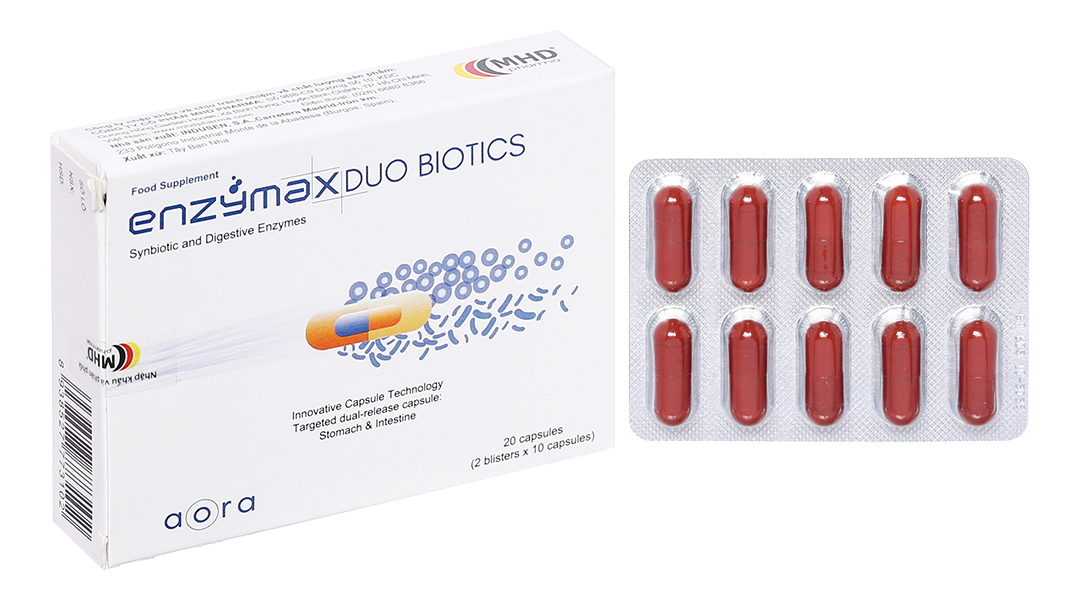 Enzymax Duo Biotics bổ sung men tiêu hóa và lợi khuẩn hộp 20 viên - 12/2024  | nhathuocankhang.com