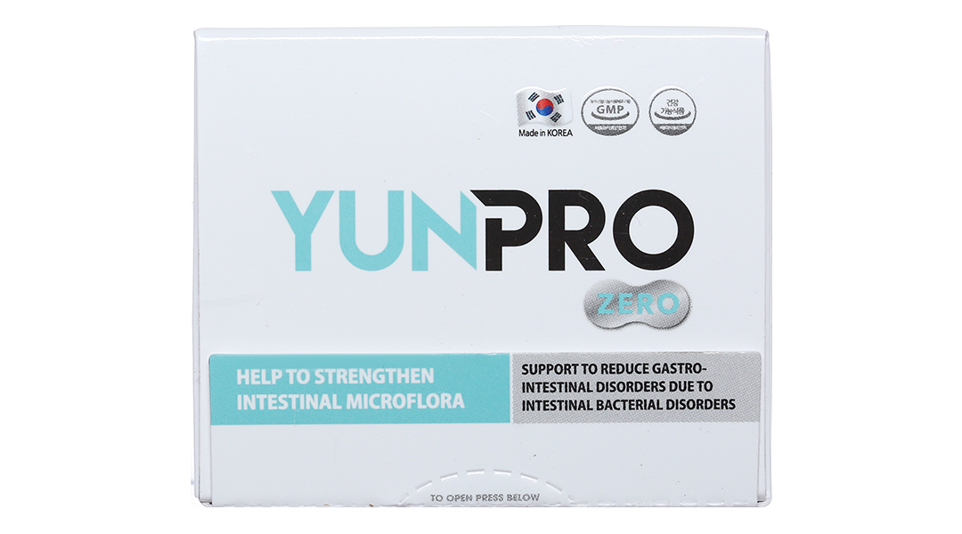 Men vi sinh Yunpro Zero bổ sung lợi khuẩn