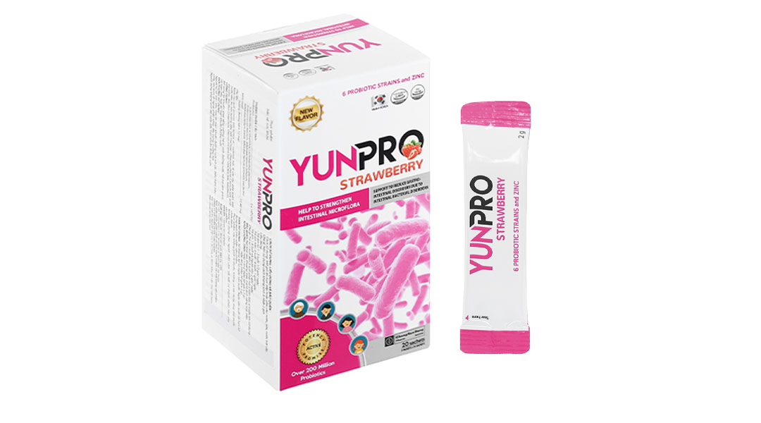 Men vi sinh Yunpro Strawberry bổ sung lợi khuẩn