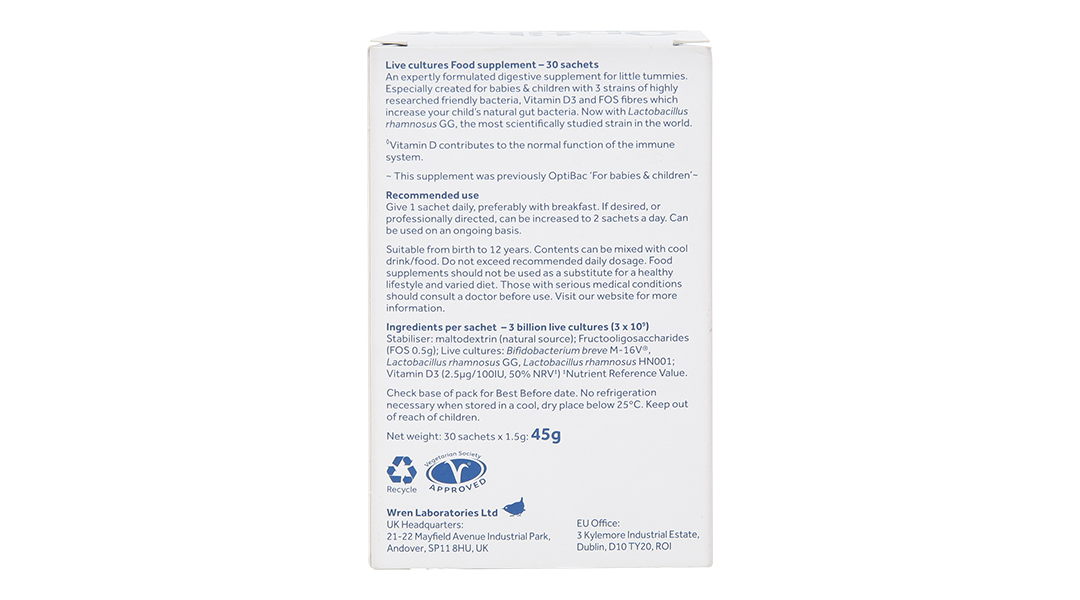Thực phẩm bảo vệ sức khỏe Optibac Babies & Children