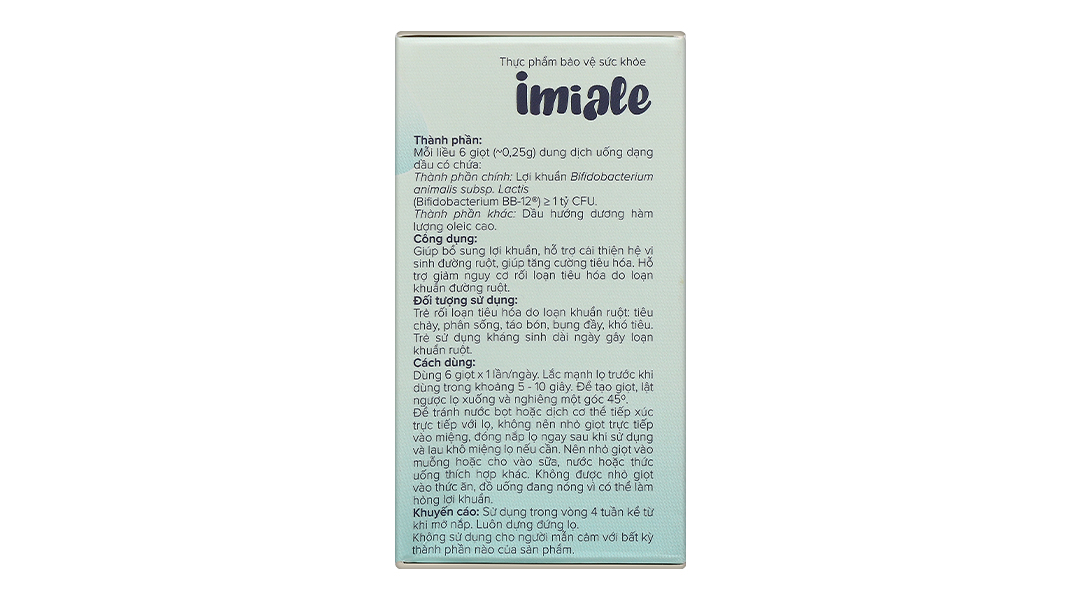 Men vi sinh nhỏ giọt Imiale