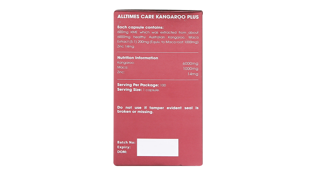 Viên Uống Tăng Cường Sinh Lý Nam Alltimes Care Kangaroo 6000mg Plus Hộp/100V