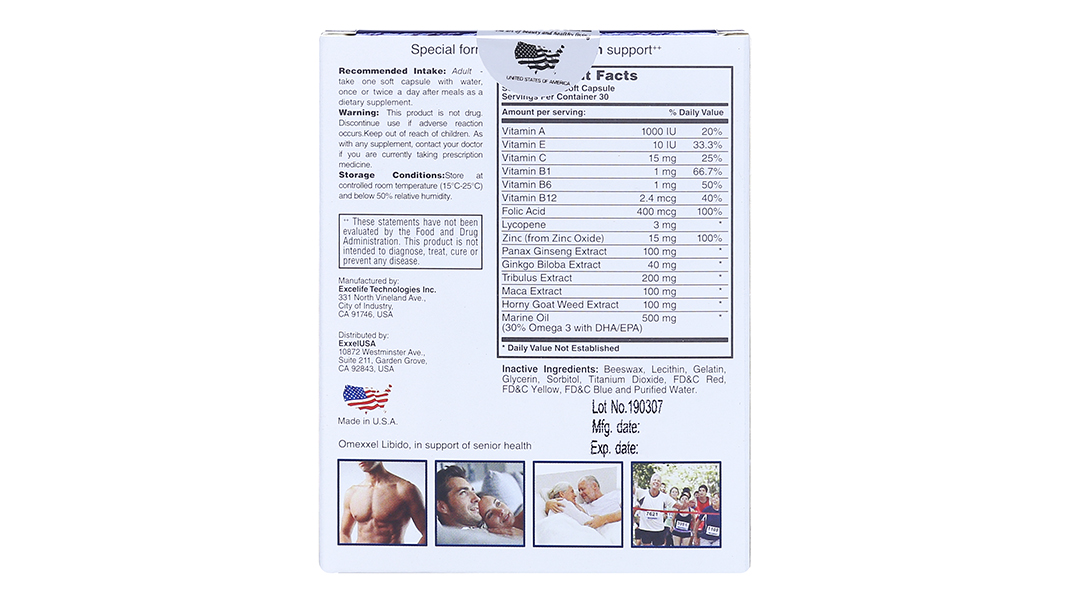 Omexxel Libido Plus Omega 3